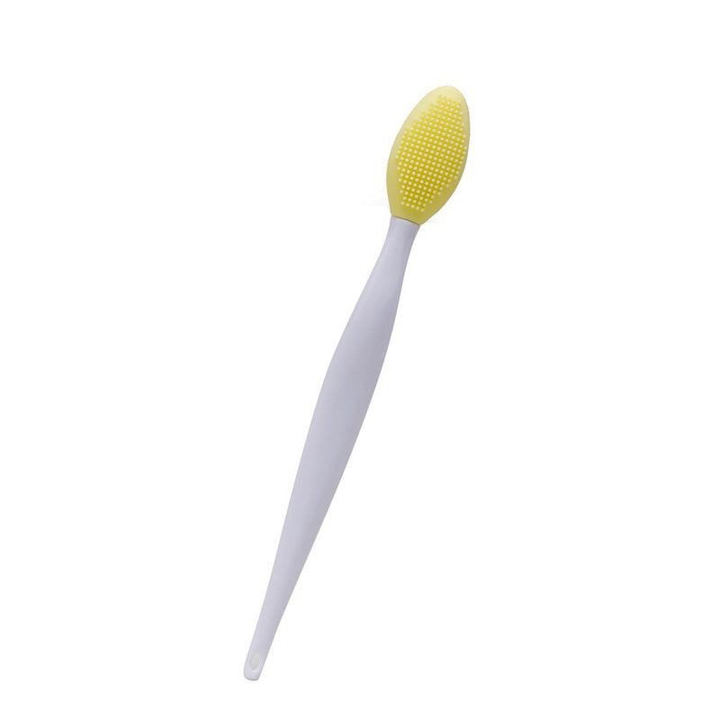 1pc/2pcs Beauty Light Beige Care Wash Face Silicone Brush Exfoliating Nose Clean Brushes Tools with Replacement Head, Skincare Routine, Facial Cleansing, Ergonomic Design, Gentle Exfoliation, Durable Silicone, Highquality Mat