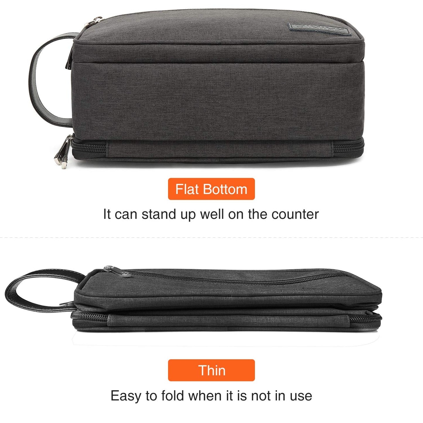 Premium Travel Toiletry Bag for Men and Women - Versatile Dopp Kit for Cosmetics and Grooming Essentials - Spacious Portable Organizer for Travel Accessories