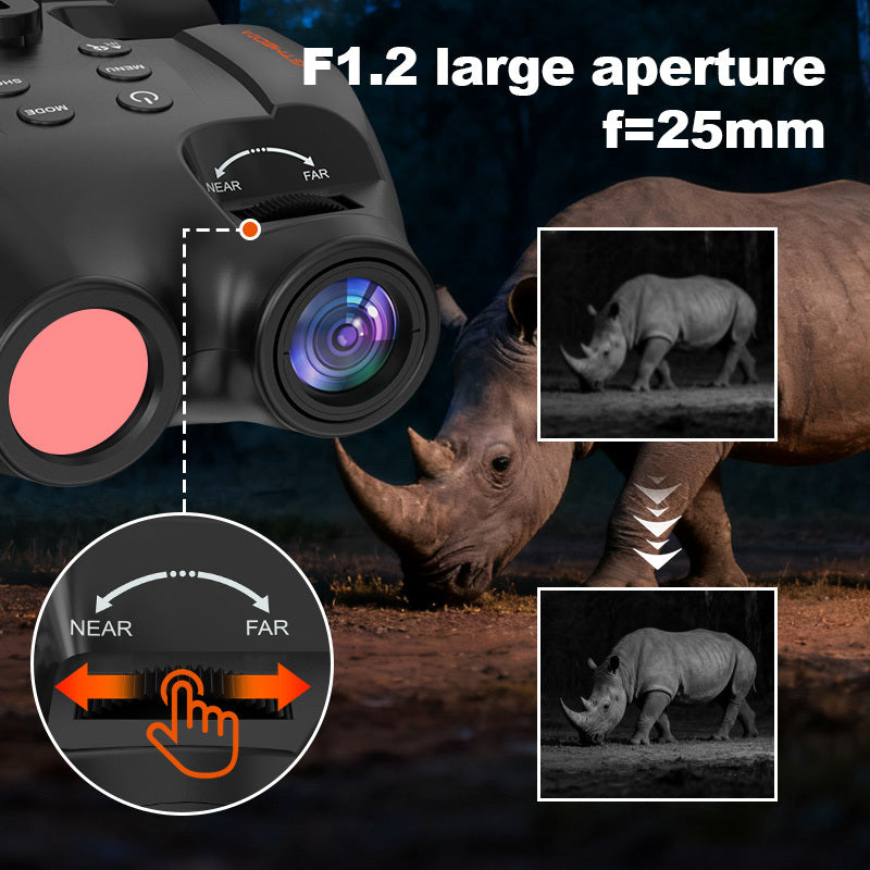 GTMEDIA N4 4K HD Digital Night Vision Binoculars, Comes with Memory Card, 2000mAh Battery And Photo Taking, Video Taking, Playback Mode - Perfect for Outdoor Night Adventures And Wildlife Spotting, Great Gift for Men, Night V