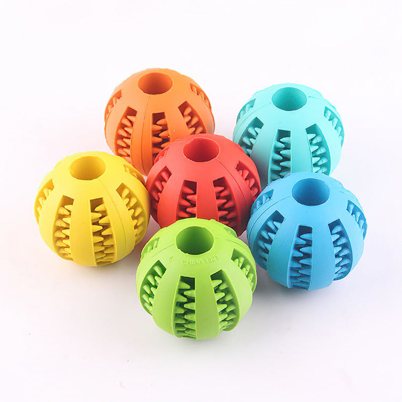 1pc Dog Ball Toys for Small Dogs Interactive Elasticity Puppy Chew Toy Tooth Cleaning Rubber Food Ball Toy Pet Stuff Accessories, Large Interactive Dog Ball, Dog Play Equipment, Vibrating Ball for Dogs, Pet Balls, Jolly Ball
