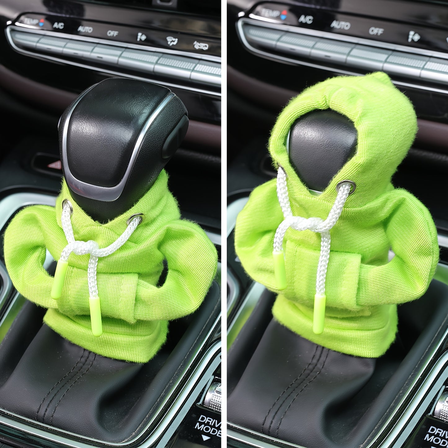 Large Size Universal Car Gear Shift Cover Hoodie, Fashionable Mini Hooded Sweatshirt For Auto Gear Stick Shifter Knob, Interior Accessories Decor