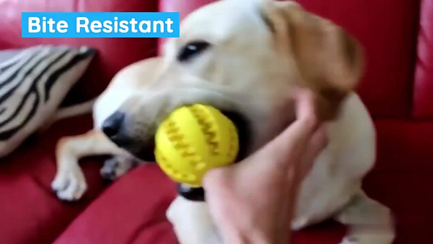 1pc Dog Ball Toys for Small Dogs Interactive Elasticity Puppy Chew Toy Tooth Cleaning Rubber Food Ball Toy Pet Stuff Accessories, Large Interactive Dog Ball, Dog Play Equipment, Vibrating Ball for Dogs, Pet Balls, Jolly Ball