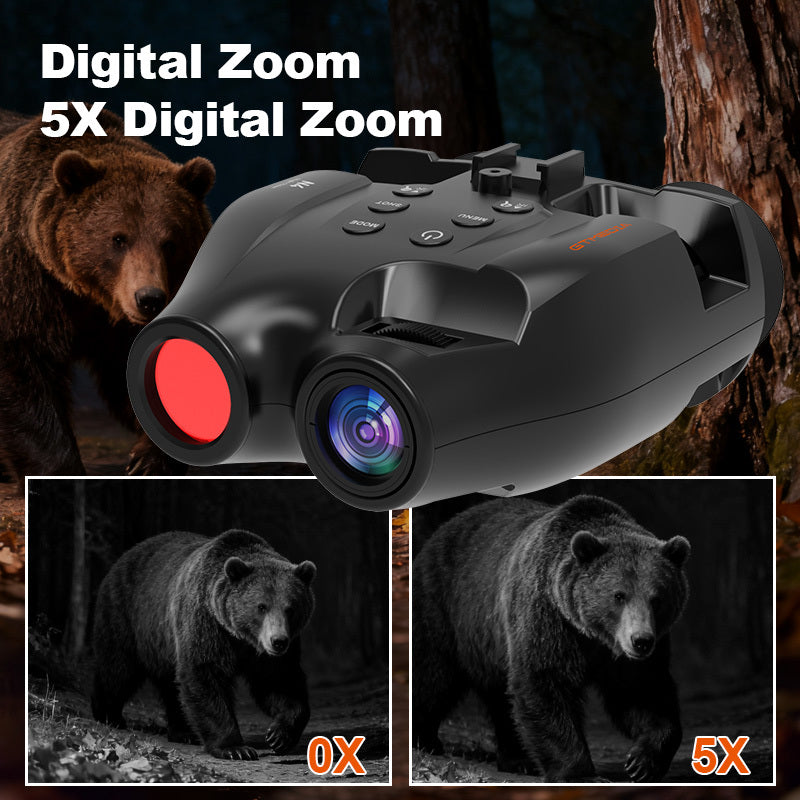 GTMEDIA N4 4K HD Digital Night Vision Binoculars, Comes with Memory Card, 2000mAh Battery And Photo Taking, Video Taking, Playback Mode - Perfect for Outdoor Night Adventures And Wildlife Spotting, Great Gift for Men, Night V