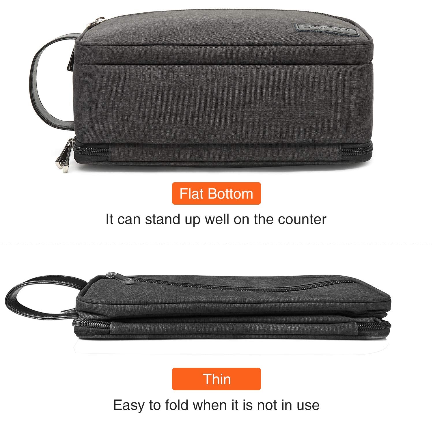 Premium Travel Toiletry Bag for Men and Women - Versatile Dopp Kit for Cosmetics and Grooming Essentials - Spacious Portable Organizer for Travel Accessories