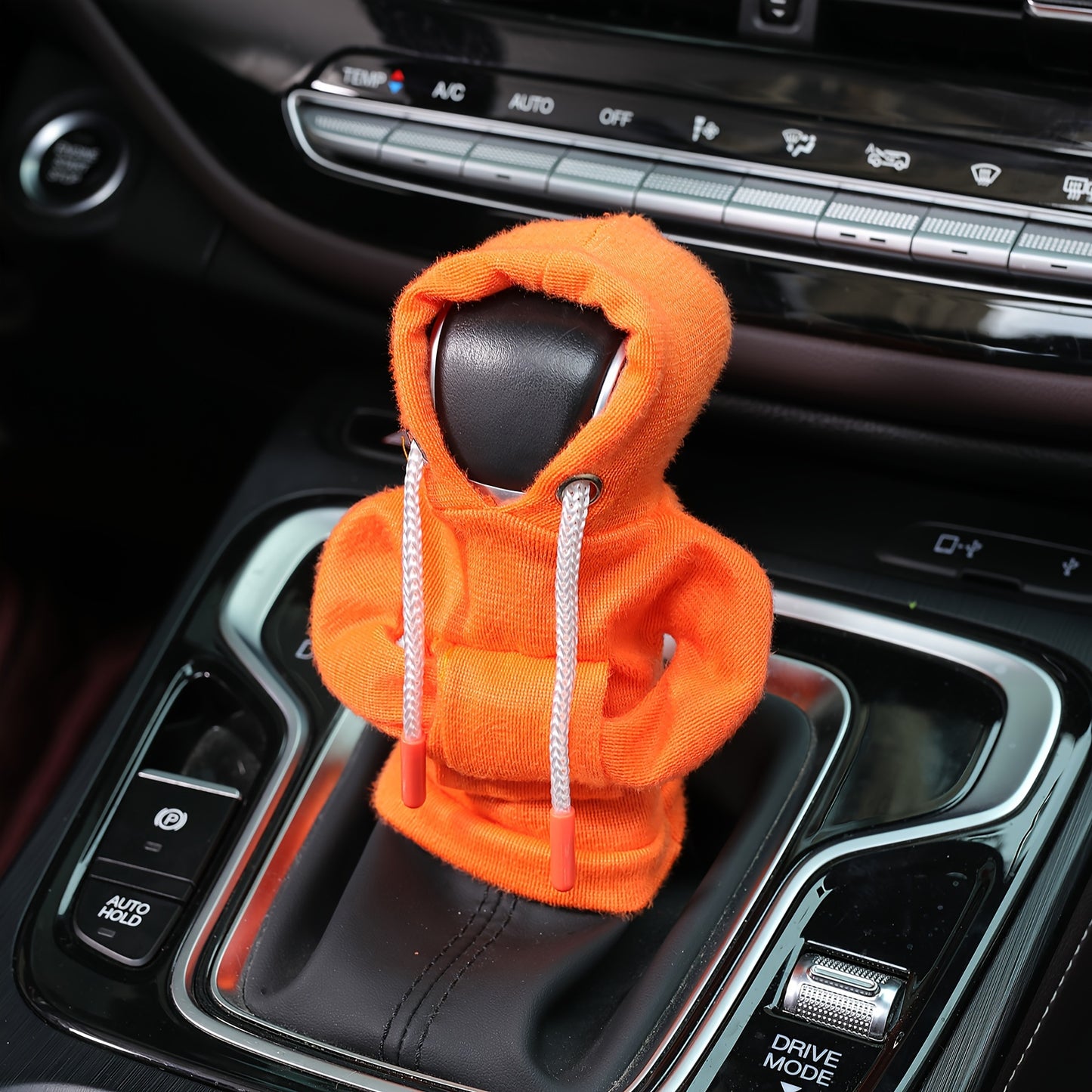 Large Size Universal Car Gear Shift Cover Hoodie, Fashionable Mini Hooded Sweatshirt For Auto Gear Stick Shifter Knob, Interior Accessories Decor