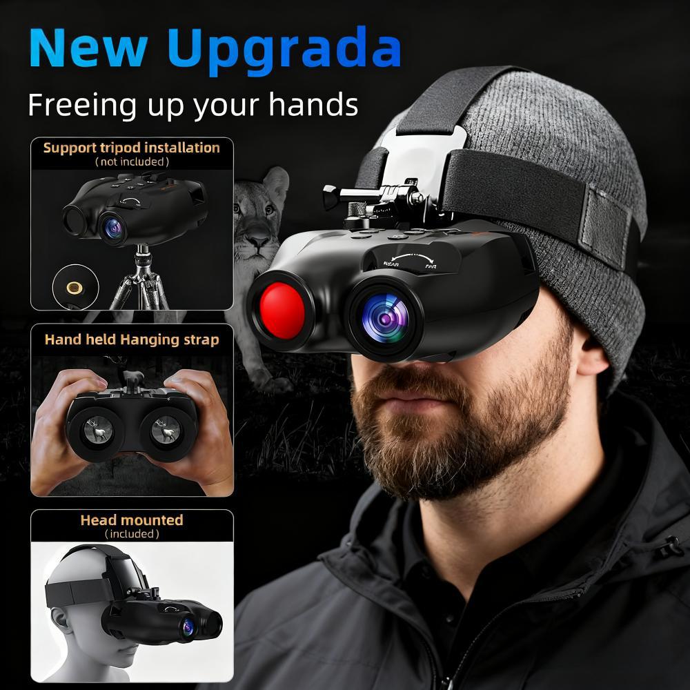 GTMEDIA N4 4K HD Digital Night Vision Binoculars, Comes with Memory Card, 2000mAh Battery And Photo Taking, Video Taking, Playback Mode - Perfect for Outdoor Night Adventures And Wildlife Spotting, Great Gift for Men, Night V