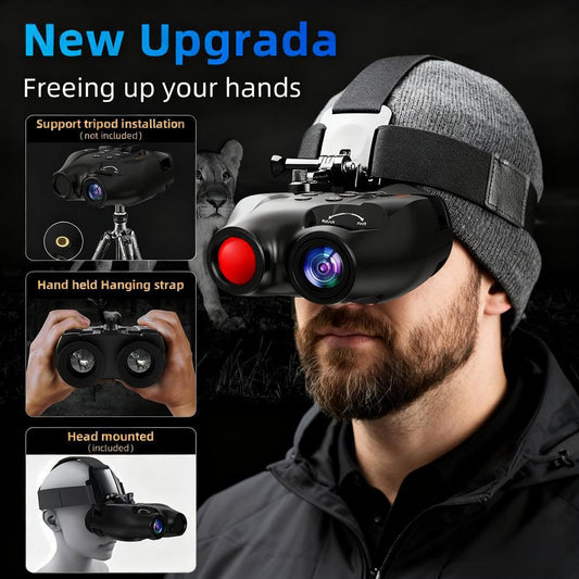 GTMEDIA N4 4K HD Digital Night Vision Binoculars, Comes with Memory Card, 2000mAh Battery And Photo Taking, Video Taking, Playback Mode - Perfect for Outdoor Night Adventures And Wildlife Spotting, Great Gift for Men, Night V