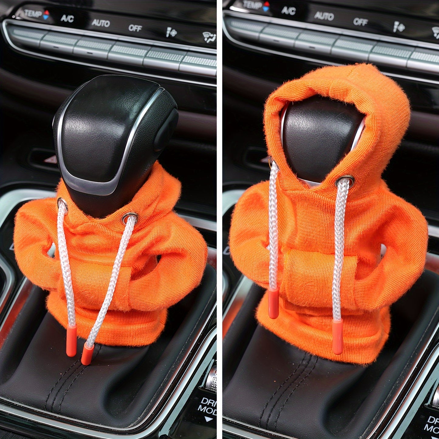 Large Size Universal Car Gear Shift Cover Hoodie, Fashionable Mini Hooded Sweatshirt For Auto Gear Stick Shifter Knob, Interior Accessories Decor