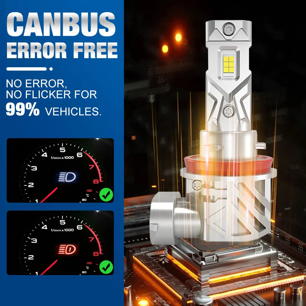 25000LM H8 H11 LED faro Canbus 9005 HB3 9006 HB4 CSP bombilla de faro LED 120W Turbo Auto lámpara 6000K 12V