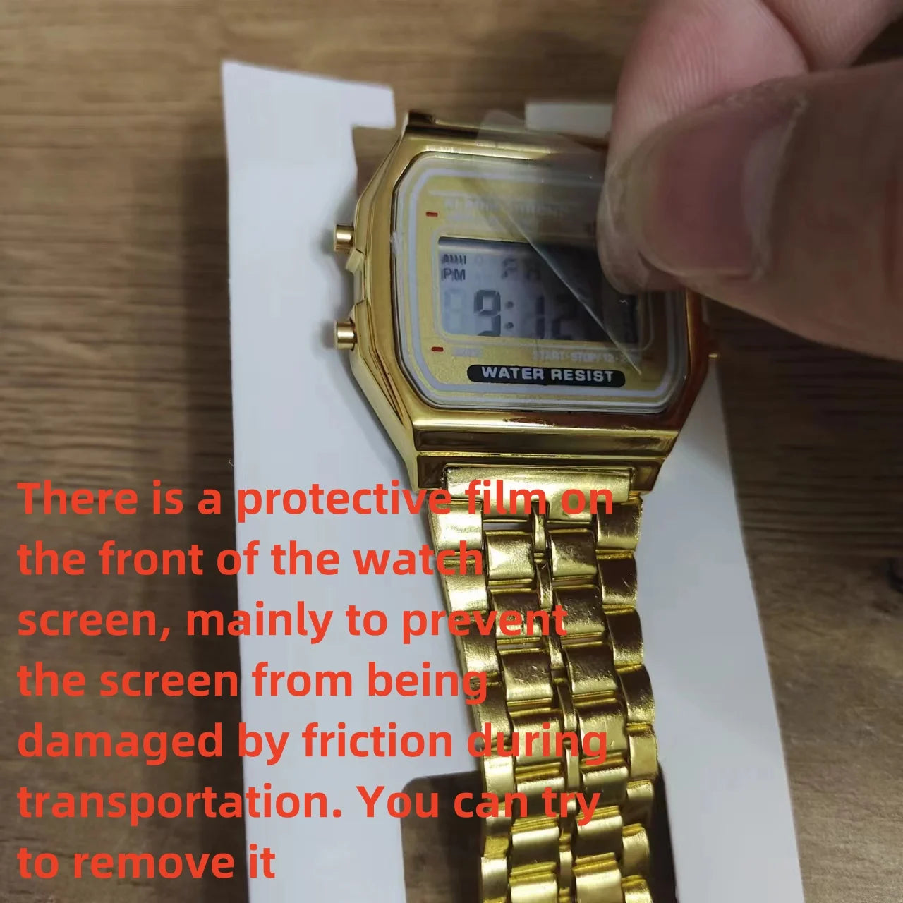 Reloj con banda de acero no resistente al agua F91W para mujeres, hombres, reloj de negocios, reloj deportivo Digital LED multifuncional, reloj electrónico