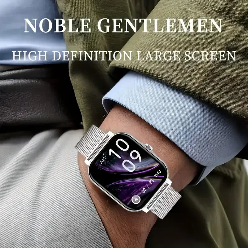 Smart Watch 2.01 Inch HD Display Answer Make Call Message Preview Sport Modes DIY Dial Weather Forecast Men Women