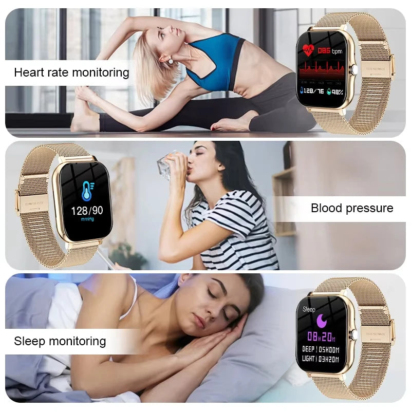 Smart Watch 2.01 Inch HD Display Answer Make Call Message Preview Sport Modes DIY Dial Weather Forecast Men Women