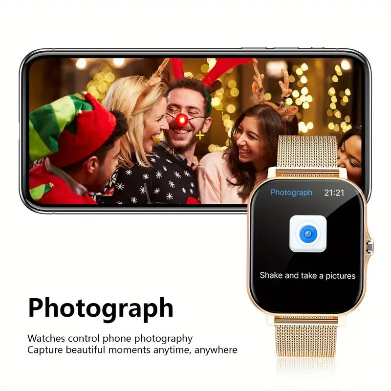 Smart Watch 2.01 Inch HD Display Answer Make Call Message Preview Sport Modes DIY Dial Weather Forecast Men Women