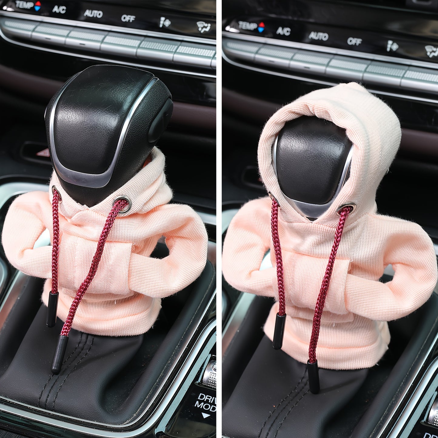 Large Size Universal Car Gear Shift Cover Hoodie, Fashionable Mini Hooded Sweatshirt For Auto Gear Stick Shifter Knob, Interior Accessories Decor