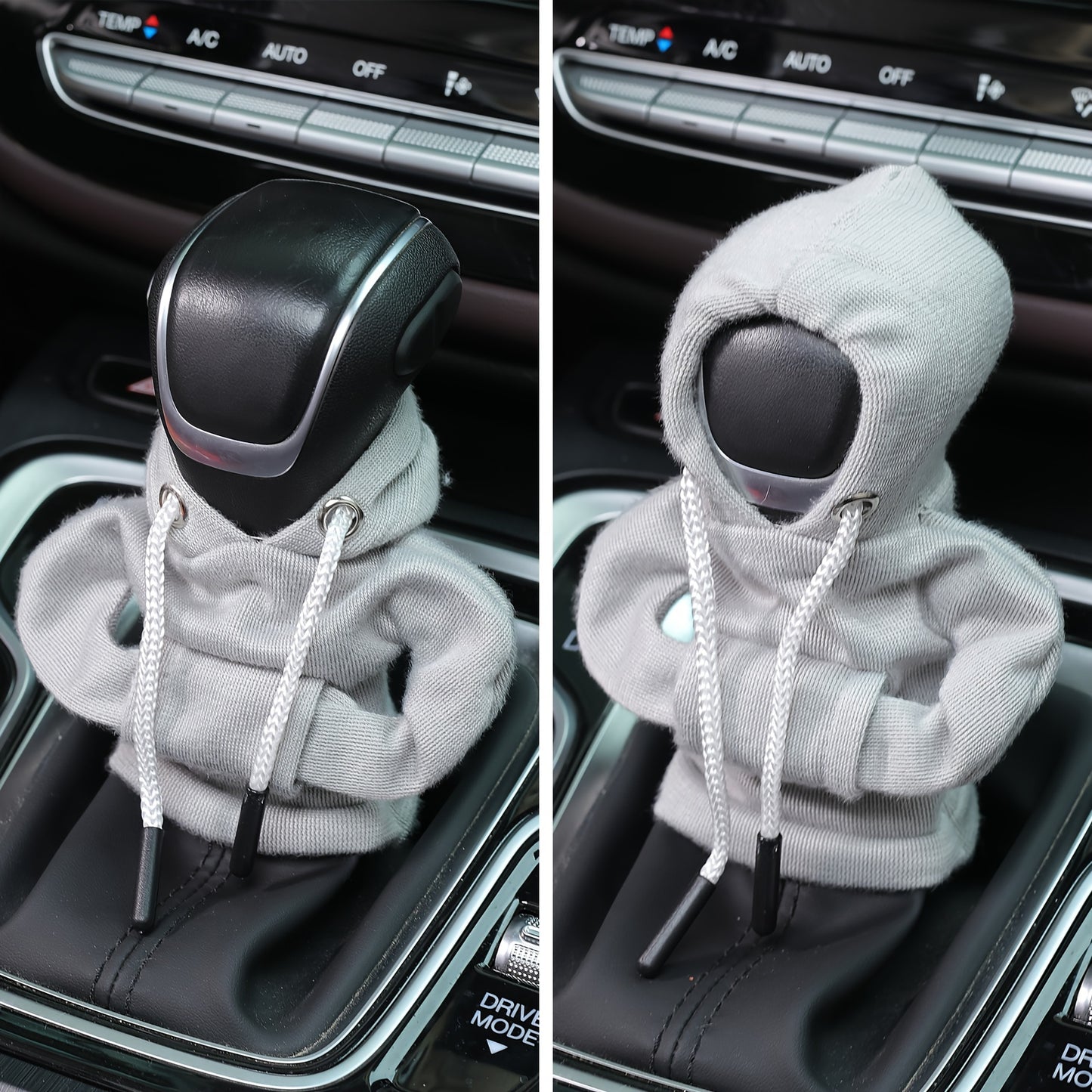 Large Size Universal Car Gear Shift Cover Hoodie, Fashionable Mini Hooded Sweatshirt For Auto Gear Stick Shifter Knob, Interior Accessories Decor