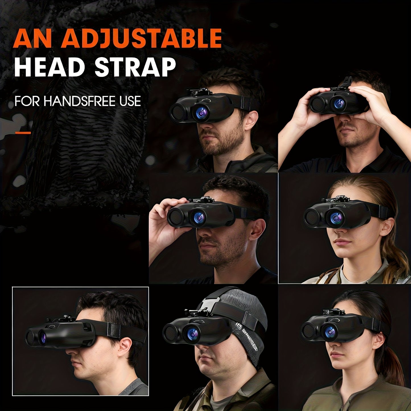 GTMEDIA N4 4K HD Digital Night Vision Binoculars, Comes with Memory Card, 2000mAh Battery And Photo Taking, Video Taking, Playback Mode - Perfect for Outdoor Night Adventures And Wildlife Spotting, Great Gift for Men, Night V