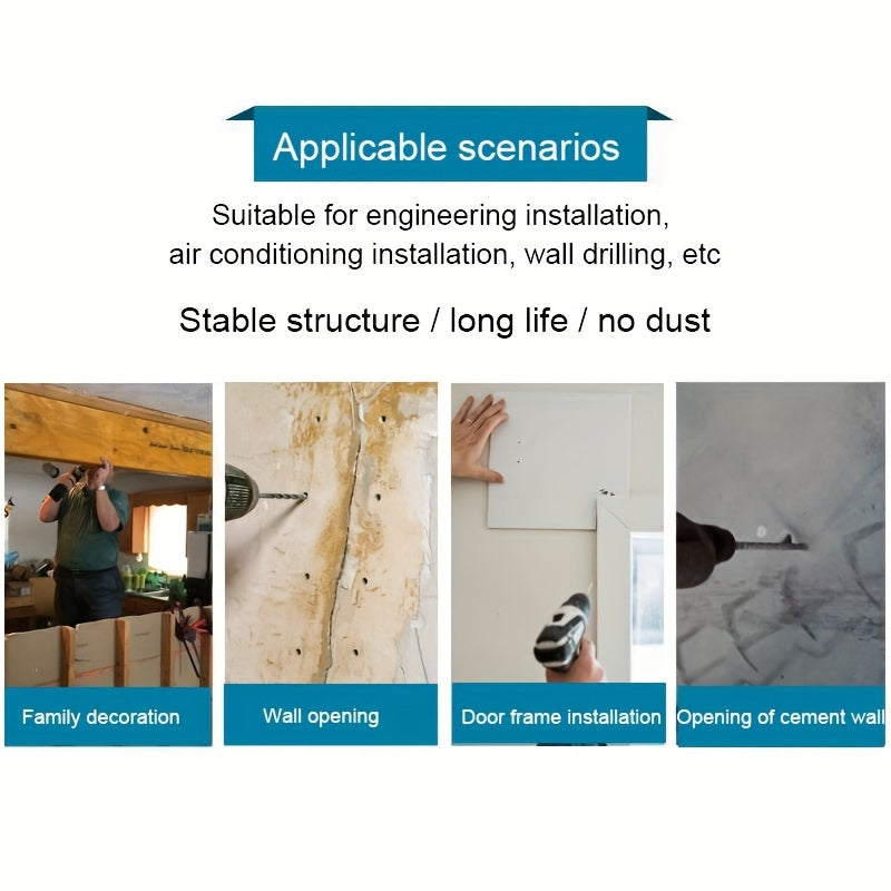 Easy-Clean Drill Dust Collector - Fit for 4-10mm Bits, No-Mess Electric Drill Attachment with Sealed Lid