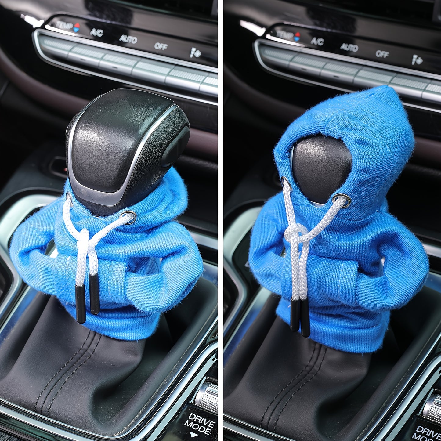 Large Size Universal Car Gear Shift Cover Hoodie, Fashionable Mini Hooded Sweatshirt For Auto Gear Stick Shifter Knob, Interior Accessories Decor