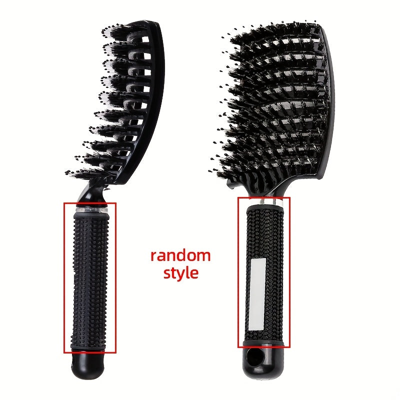 Curved Vented Professional Detangling Hair Brush | Magic Scalp Massage Comb for Women, Ideal for Wet Curly Hair, Styling Tool, ABS Plastic Handle, Nylon Bristles - Perfect Christmas Gift for Friends/Relatives