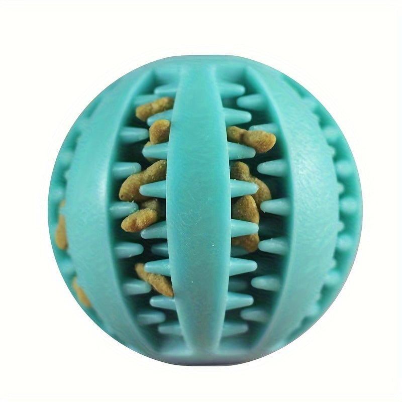 1pc Dog Ball Toys for Small Dogs Interactive Elasticity Puppy Chew Toy Tooth Cleaning Rubber Food Ball Toy Pet Stuff Accessories, Large Interactive Dog Ball, Dog Play Equipment, Vibrating Ball for Dogs, Pet Balls, Jolly Ball